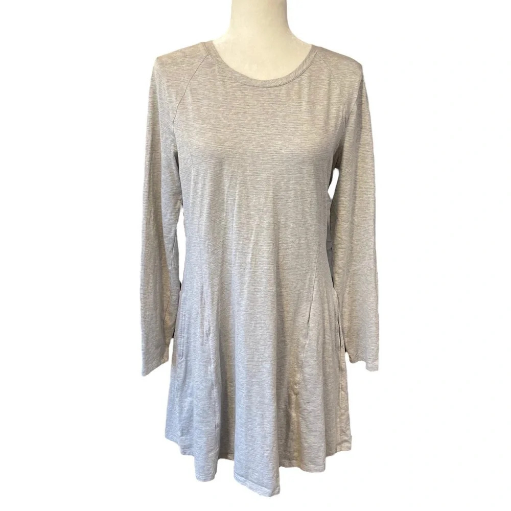 Toad & Co “Windmere” Long Sleeve Dress Organic Cotton Tencel Spandex w/pockets